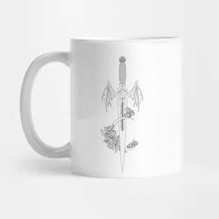 SJM Crescent City + ACOTAR Sword Art Mug